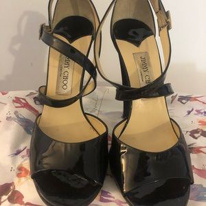 Black Patent Jimmy Choo Heels